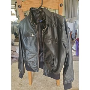 Leather Bomber Jacket